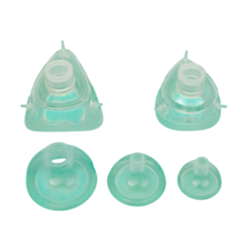 Maschere anestesia/ventil in silicone mis.3 con bordo staccabile