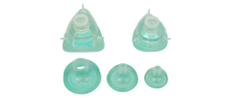 Maschere anestesia/ventil in silicone mis.3 con bordo staccabile