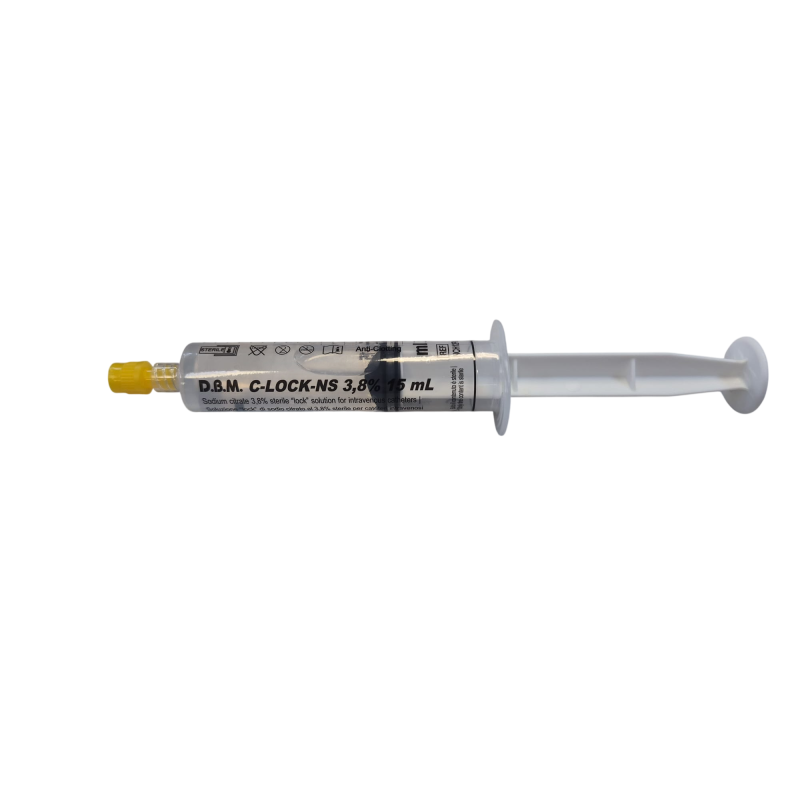 Siringa preriempita da 15 ml di sodio citrato 3,8 % - anticoagulante