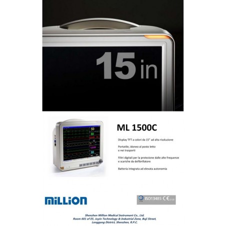 Monitor 15'' multiparametrico Million mod. ML1500C