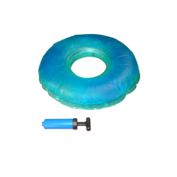 Cuscino antidecubito ciambella con foro interno - In PVC con gel-aria